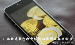: 比特币钱包打开缓慢的原